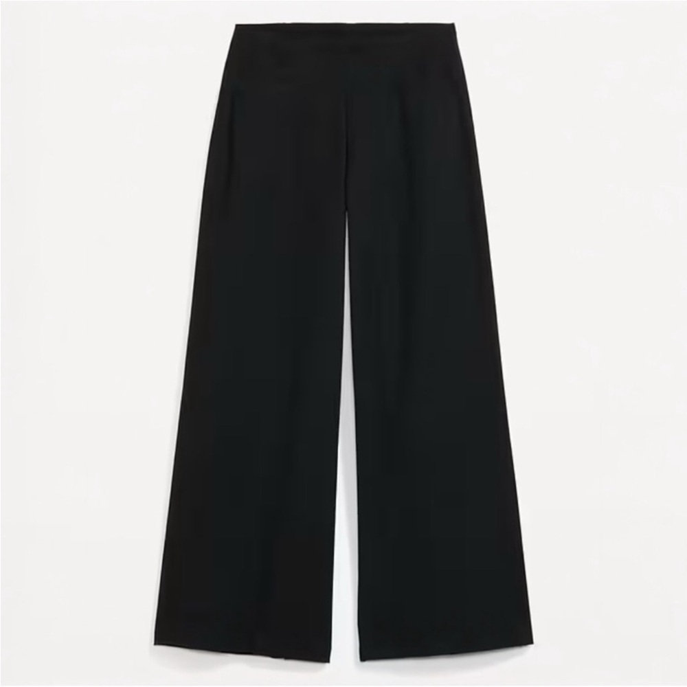 Old Navy High Waisted Pixie Pull On Wide Leg Pant NWOT color Black Large - Picture 8 of 10